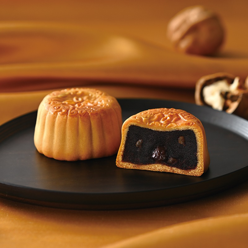 横濱月餅  チョコ＆チョコ ～くるみ入り～３個 バレンタインパッケージ